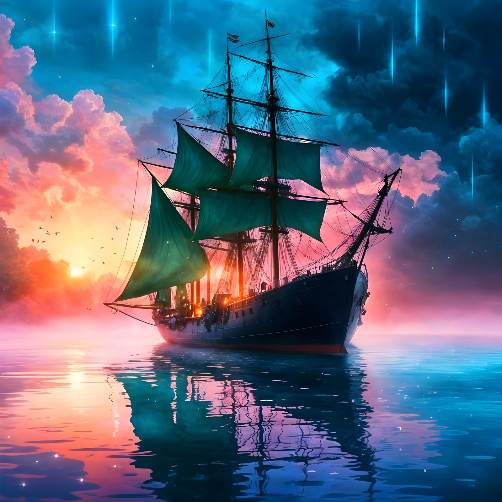 Dreamy Sailing  by @Shelly