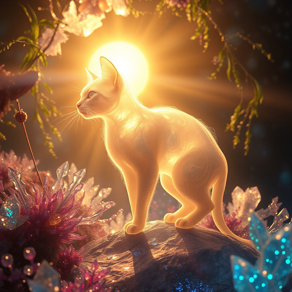 The light cat  by @The Clouded Leopard Girl