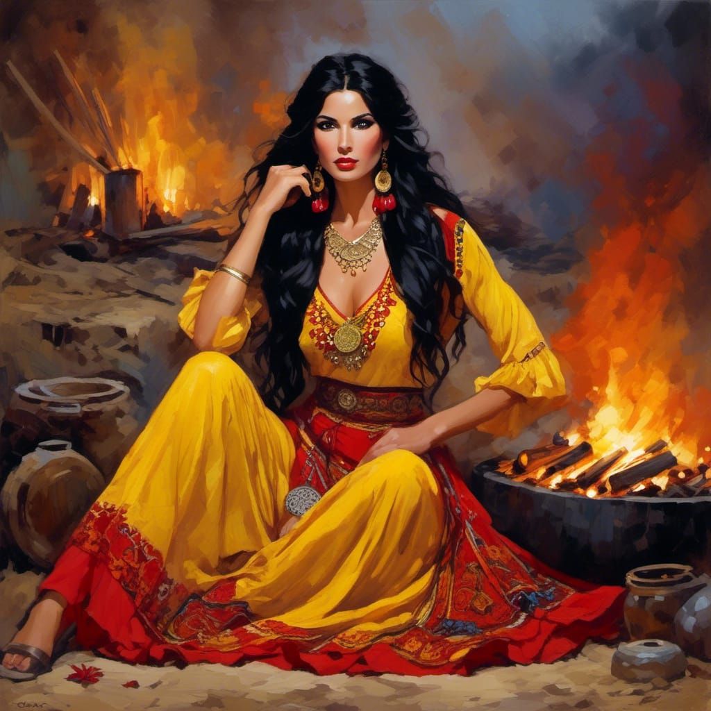 <lora:GypsyStyle:1.0>  