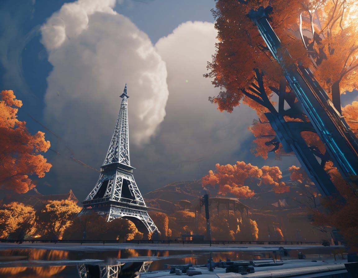 Ethereal Fantasy Cityscape in Dreamlike Wonder
