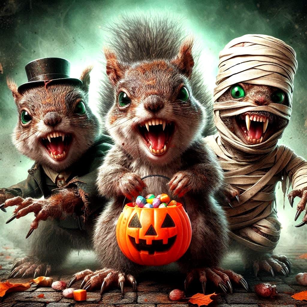 Ghoulish visitors 🎃  by @Andy Thor