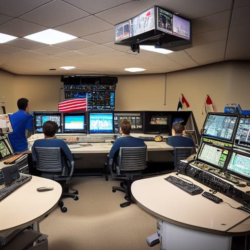 NORAD Interior, DEFCON 1, panic stations. Professional photography ...