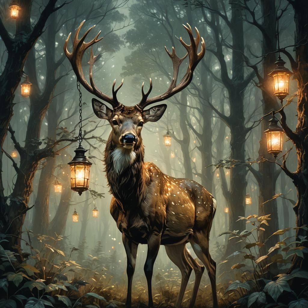 beautiful deer spirit
