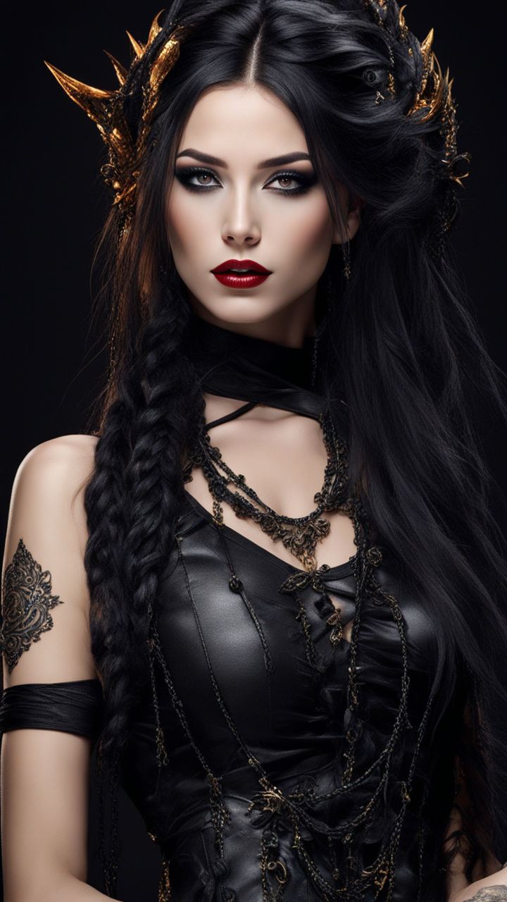 Gothic Attractive Model