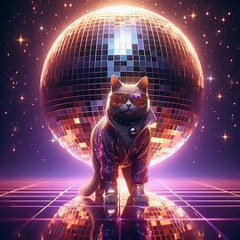 Disco cat