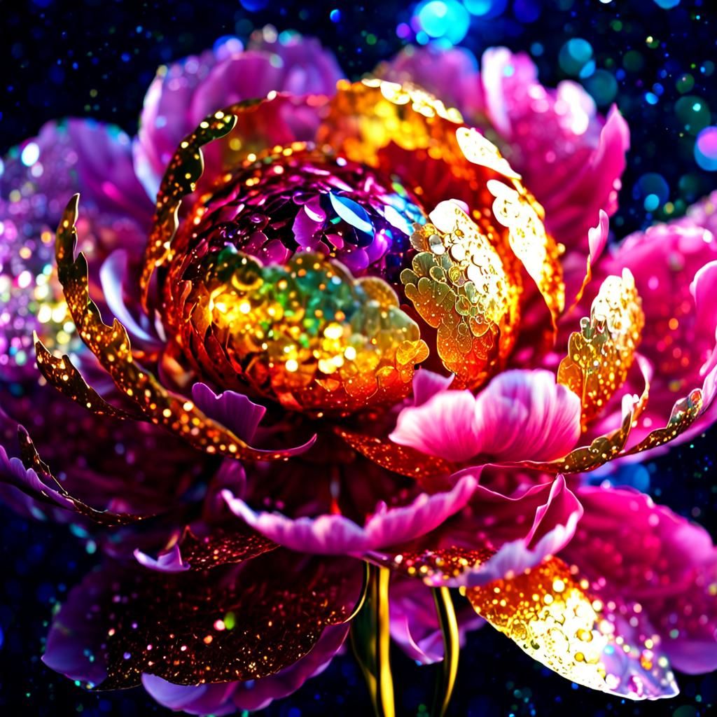 Metallic Peony  by @El Nido