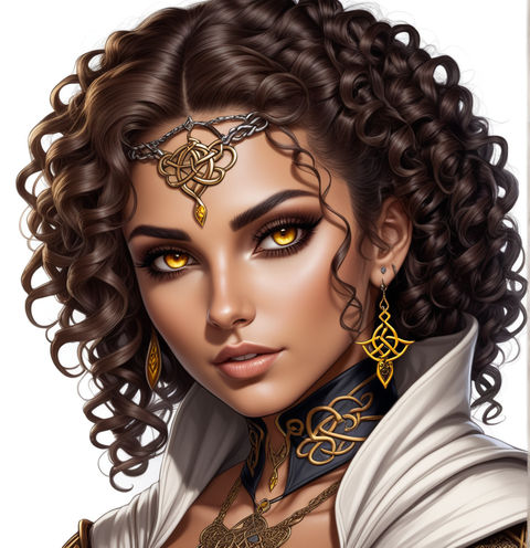 Golden Eyed Magic Users DnD NPC