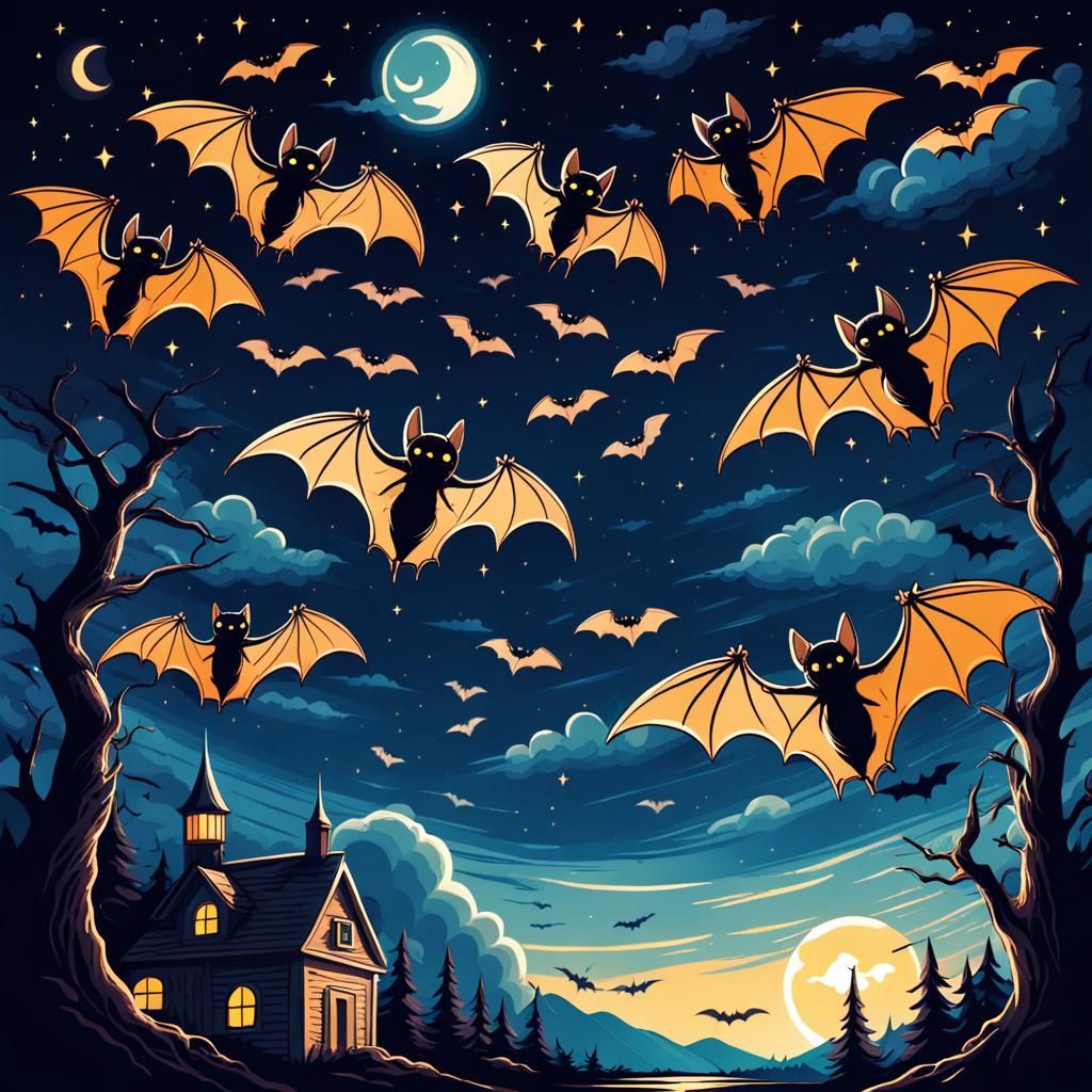 bats - AI Generated Artwork - NightCafe Creator