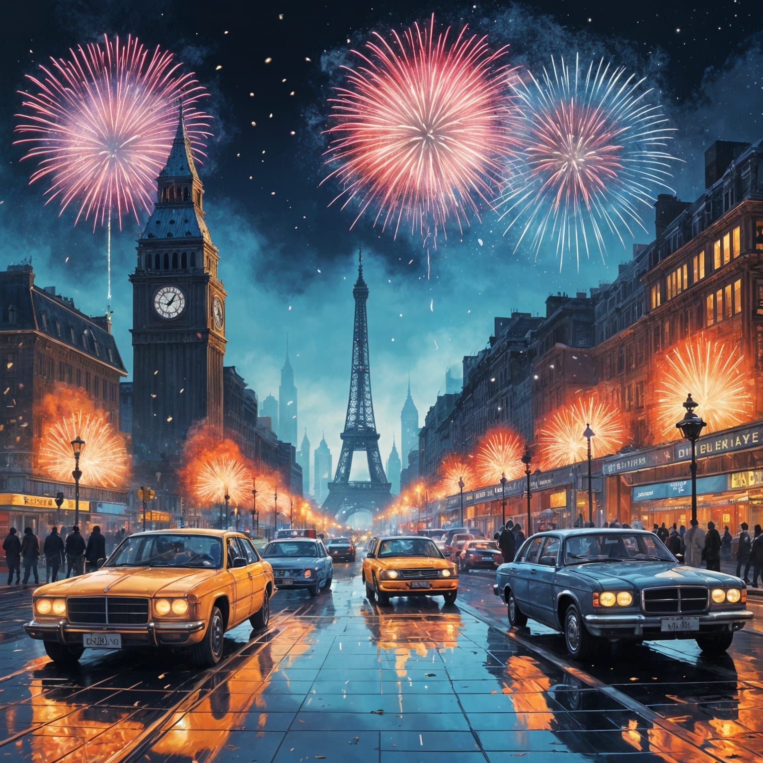New Year's Eve Around the World  by @Sharon B