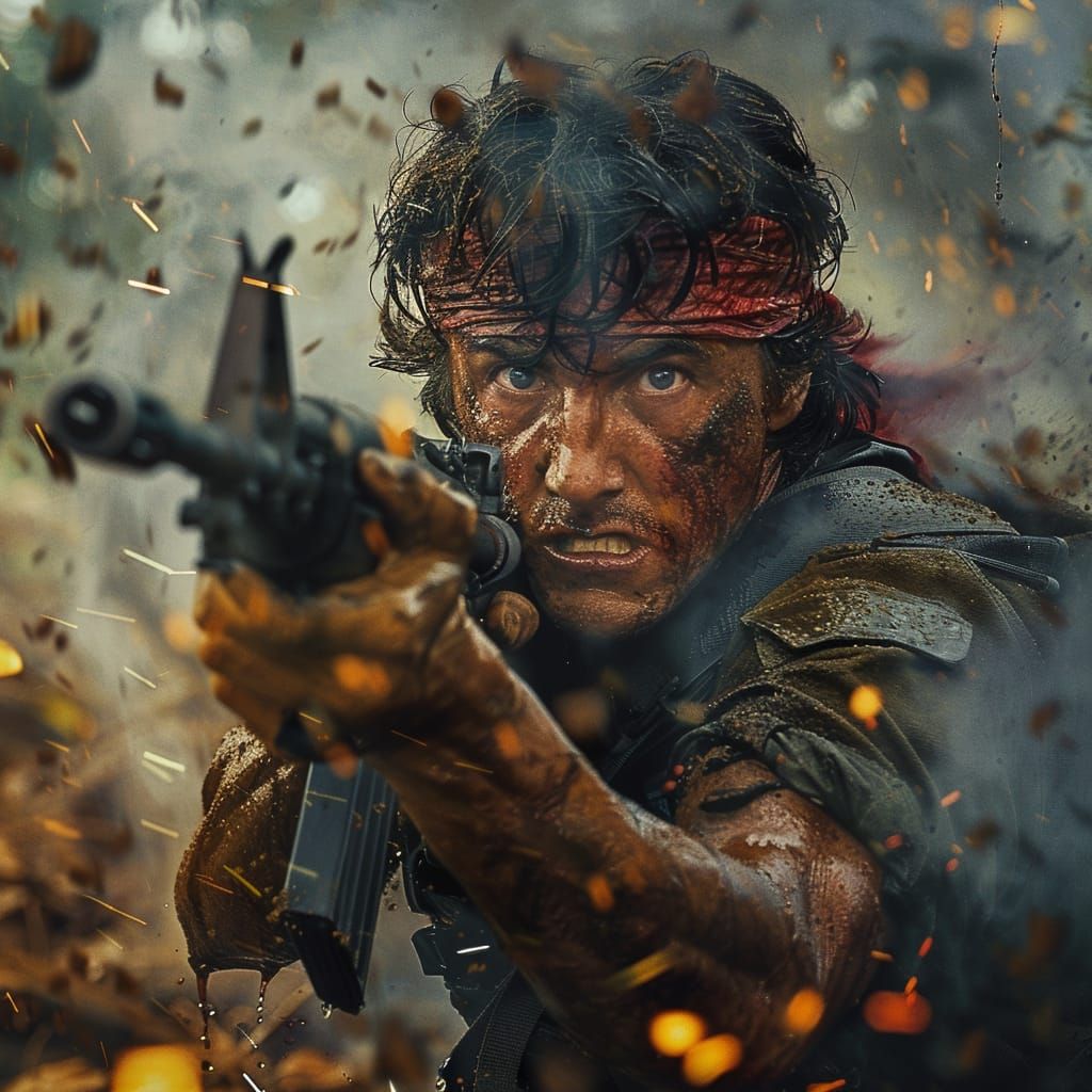 Rambo Action Shot