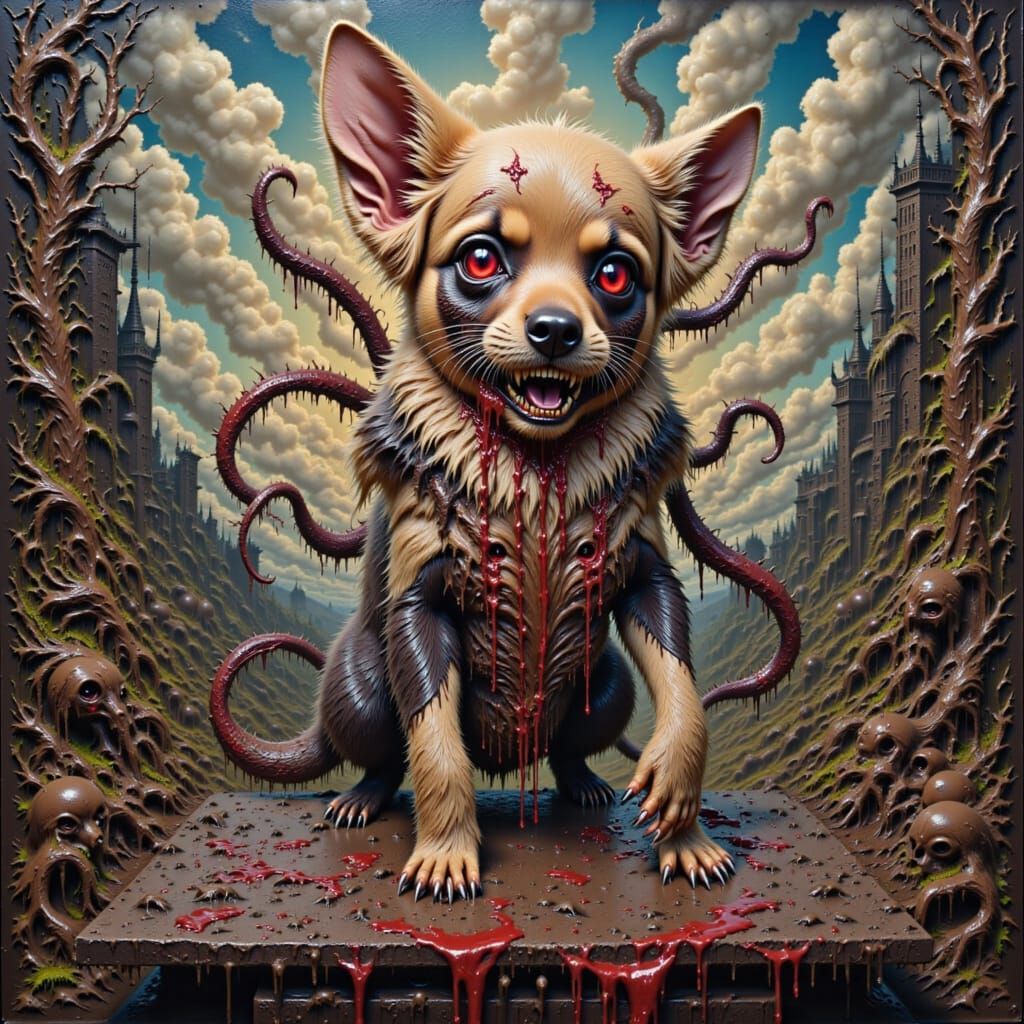 <lora:Cuddly Monsters:1.0>