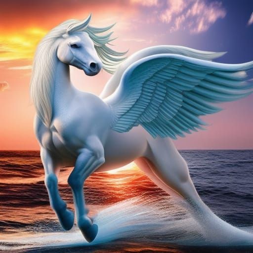 Pegasus with feet of foam