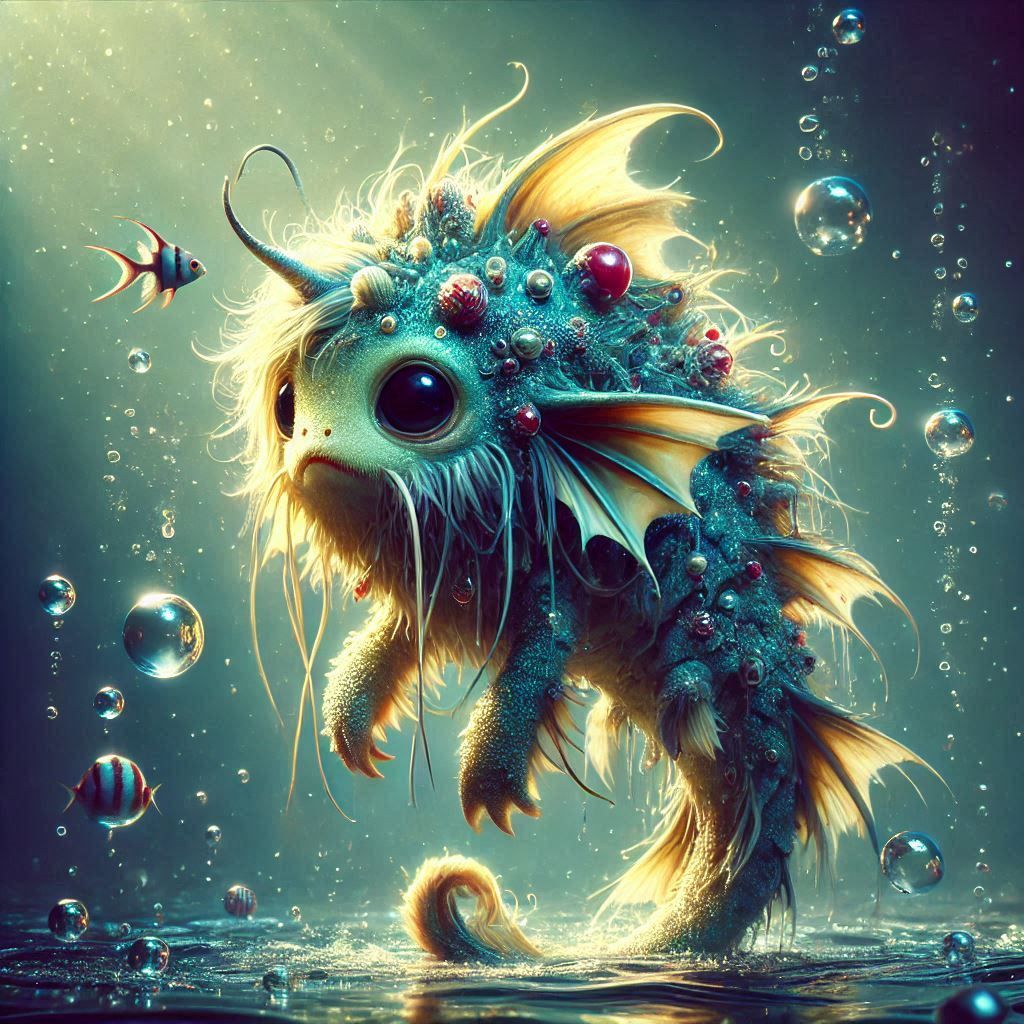 adorable fairy-tale fantasy creature portrait..