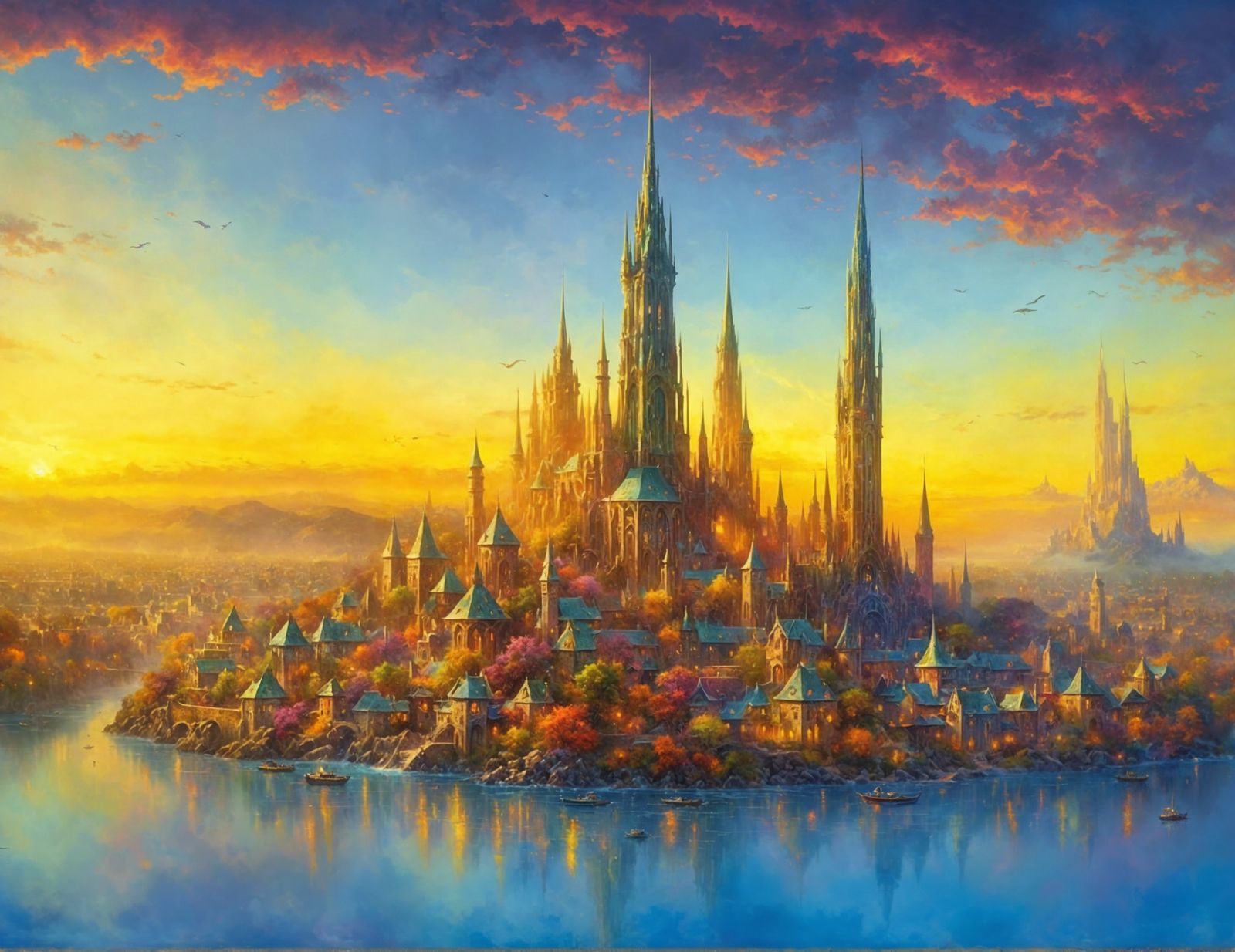 Sky elf city