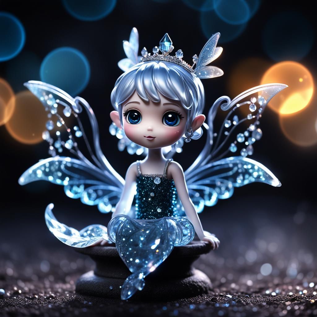 A Cute Crystal Fairy - AI Generated Artwork - NightCafe Creator