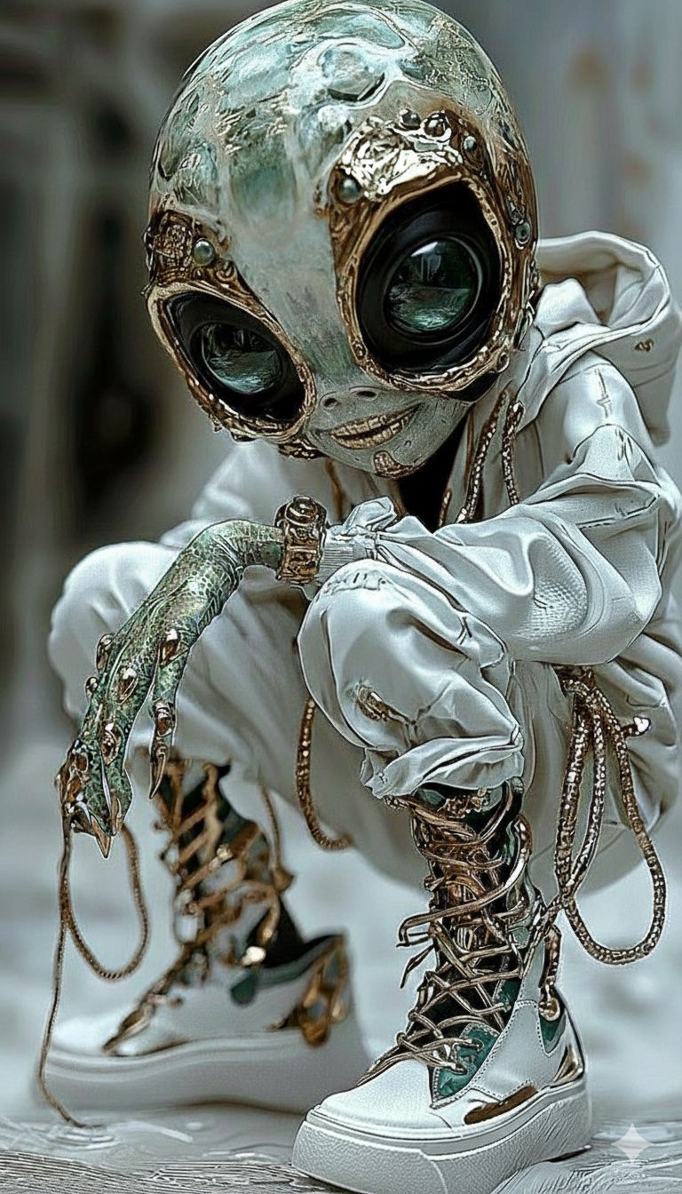 „Galaktische Stille im Goldgewand“