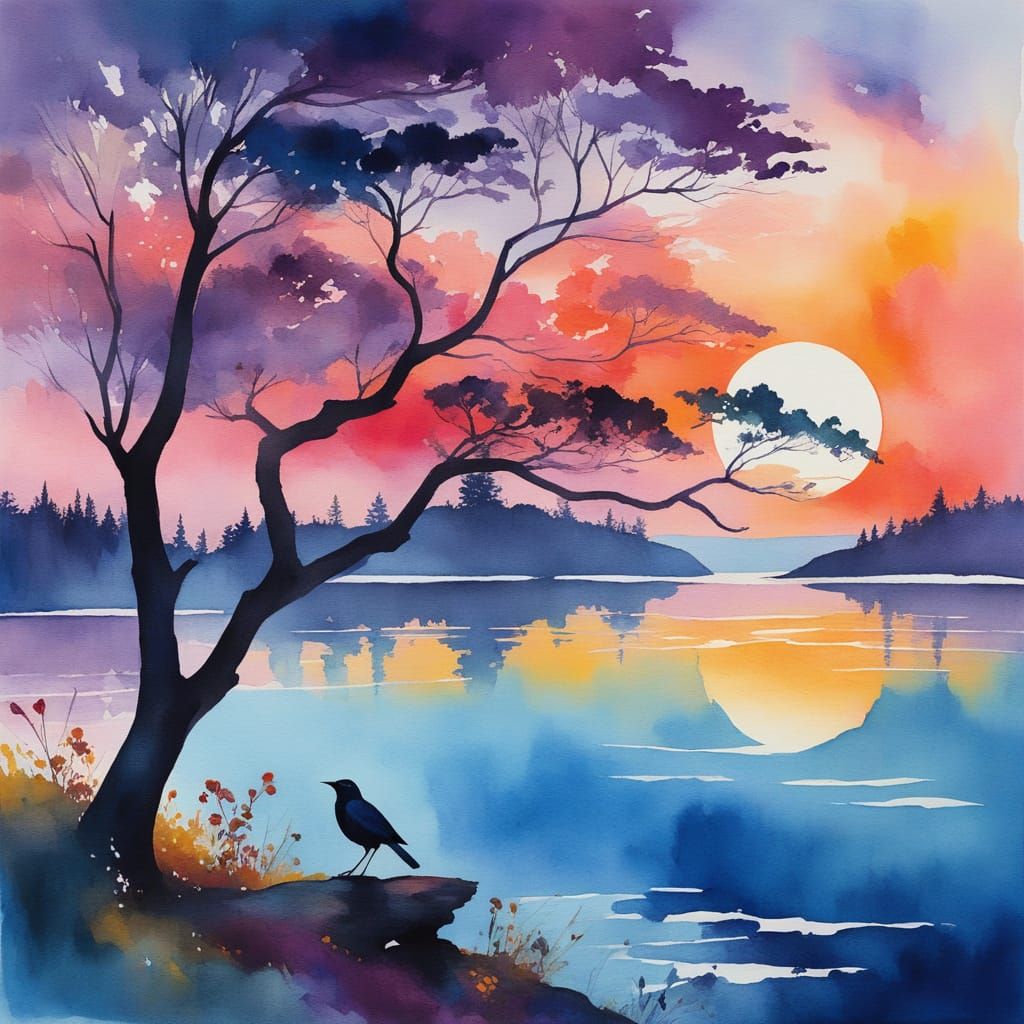 Evening landscape  by @Vochomurka