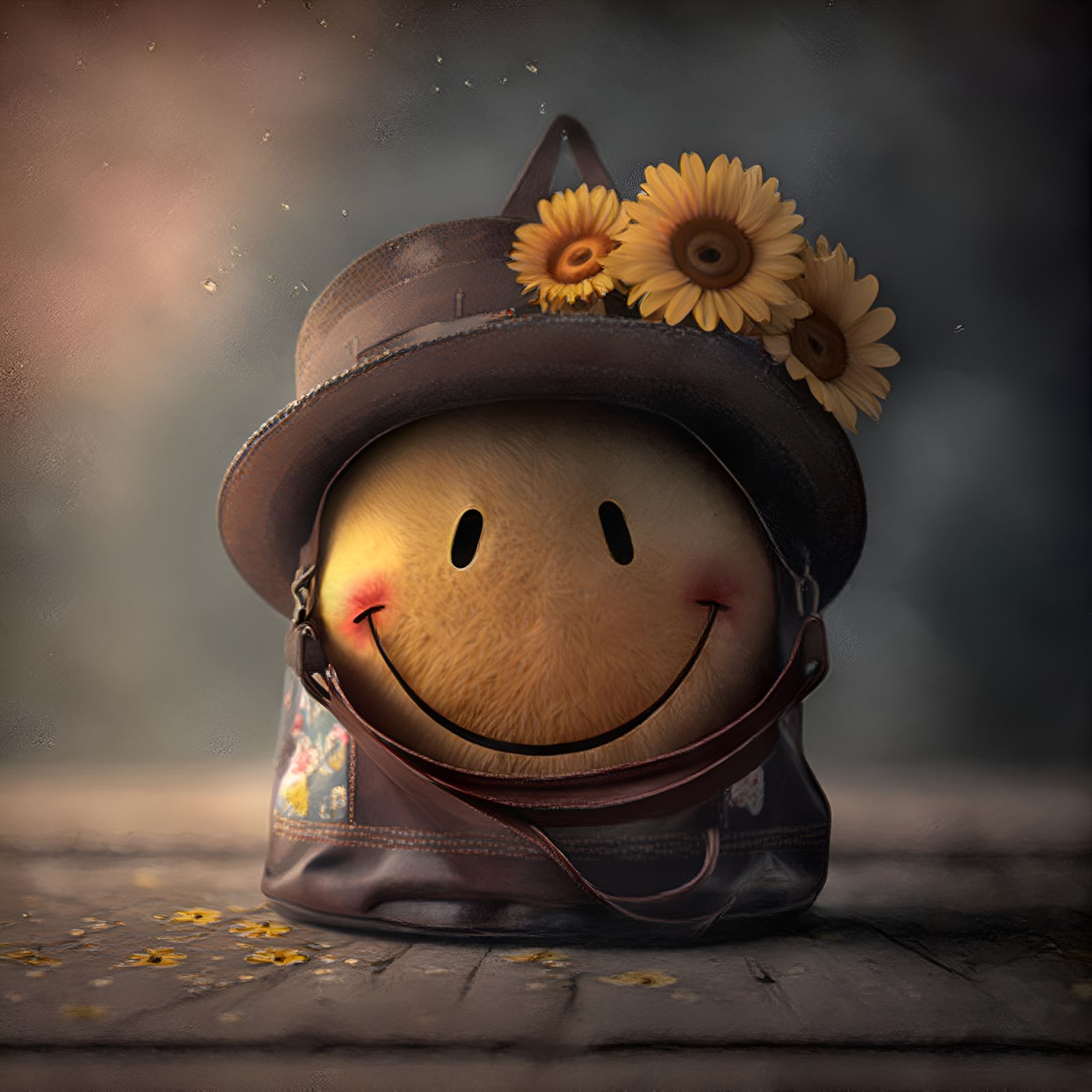 Midjourney one word prompt: Happiness