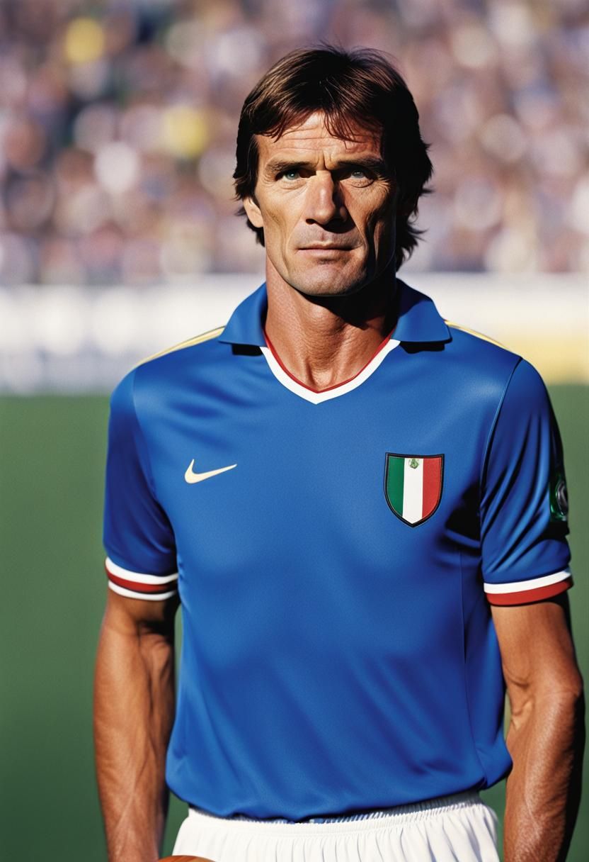 Marco Tardelli  italian soccer player Close-up portrait, col...