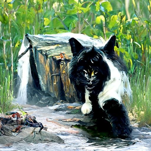 As the cat traveled through many places he realized how naiv...