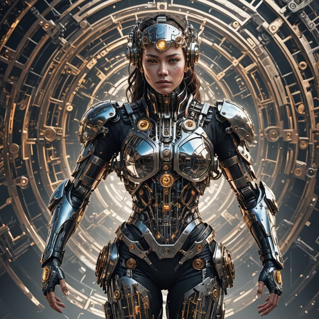full body crystal cyborg