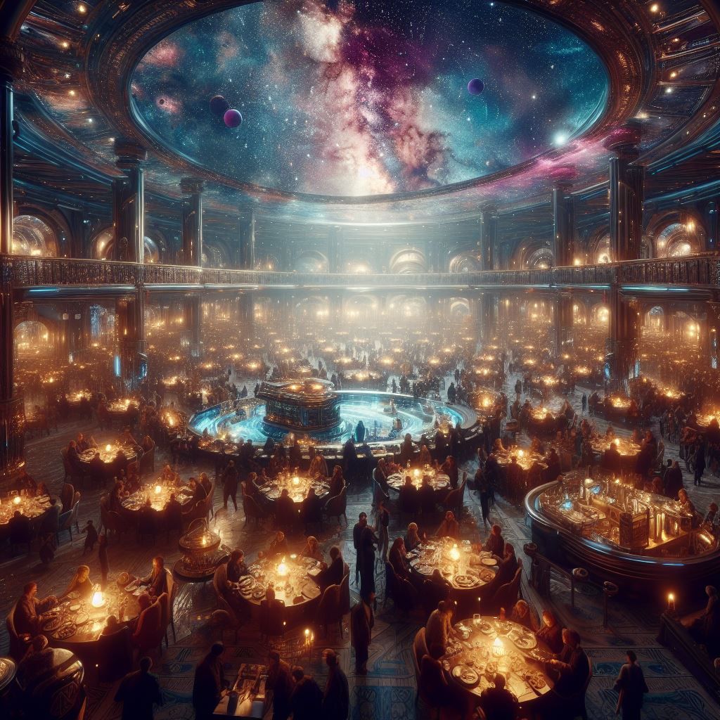 The Restaurant at the edge of the Universe - banquet hall upper North