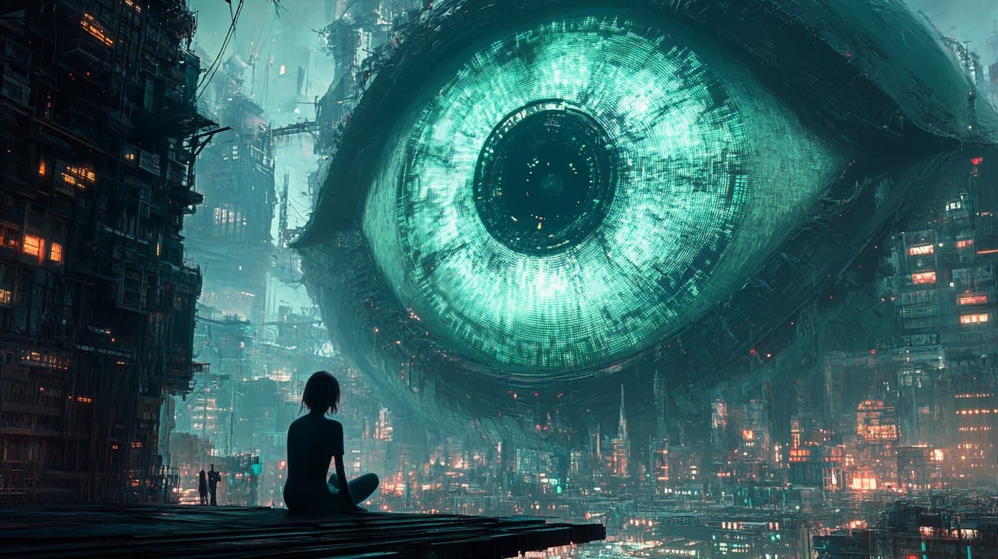 Cyber ​​eye of the world  by @Maryam