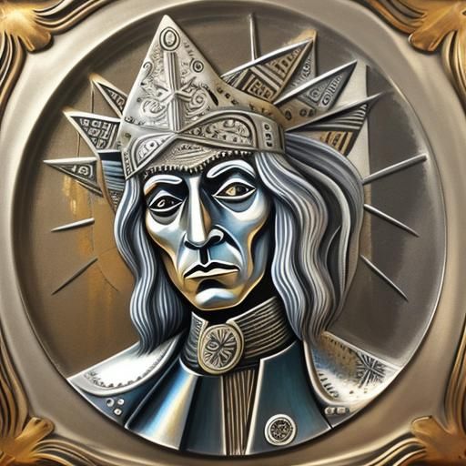 Pablo Picasso metallic iron silver