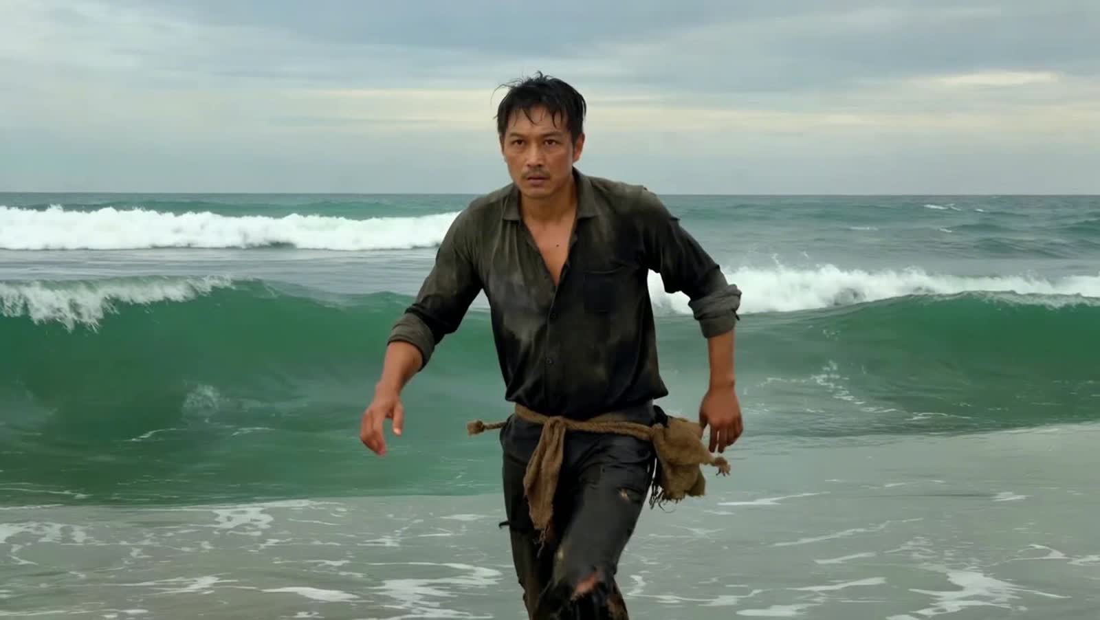 a tramp stemar in havy seas