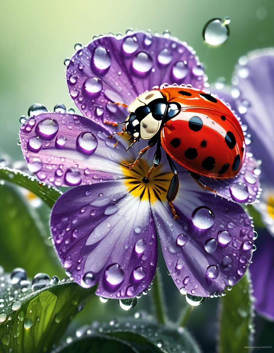 dewy flower