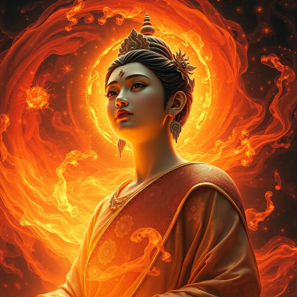 Enlightened Observer in Radiant Detachment