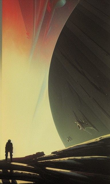 "Last space voyage" 1930s film poster by Bernie Wrightson an...