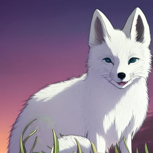 A white fox