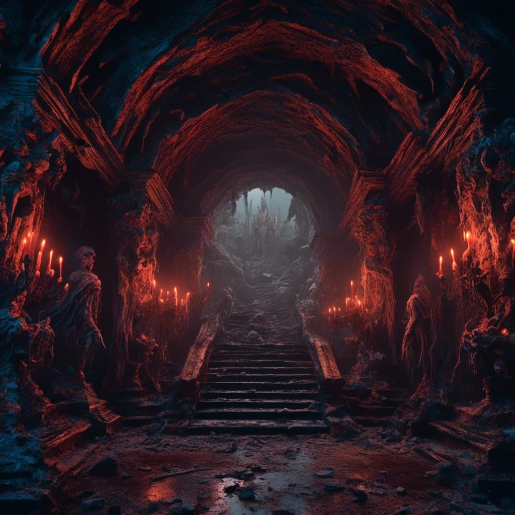 <lora:Eclipse:1.0> Underground Catacomb Saints
