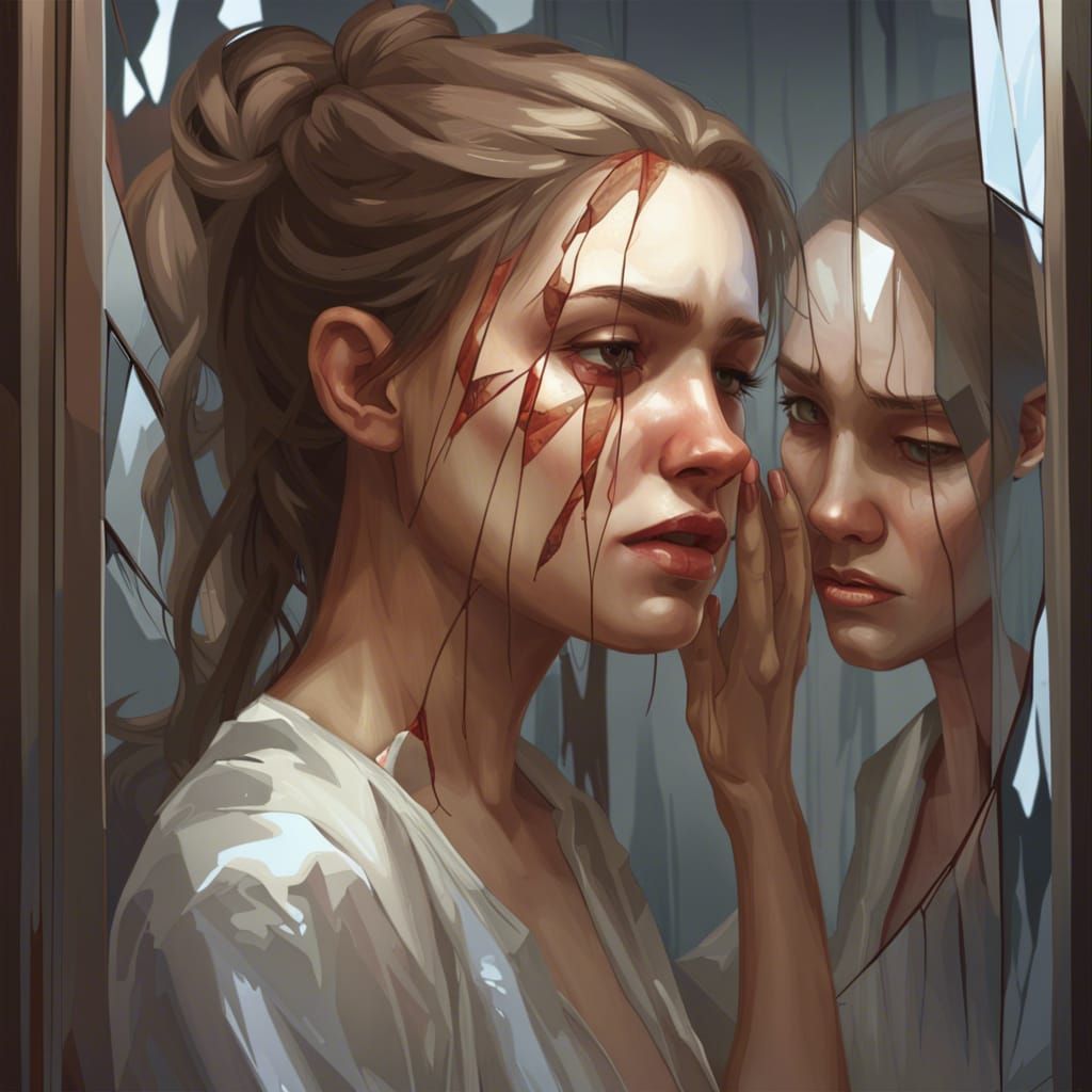 broken; like the mirror  by @Ora_1097