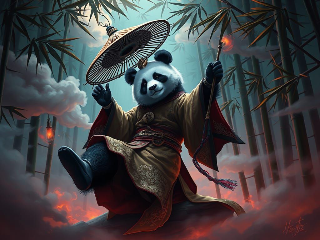 Panda Wizard  by @haightash wong