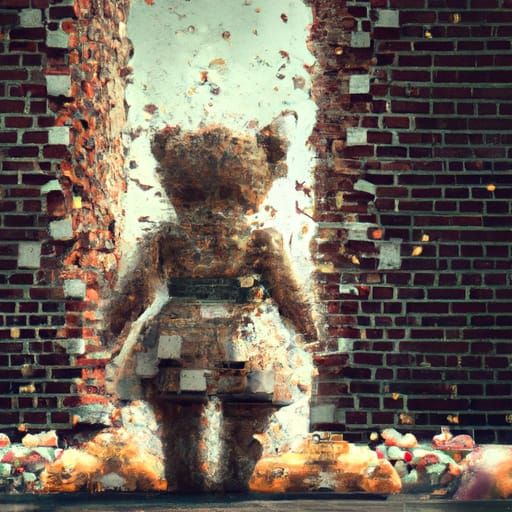 Teddy bear brick dress