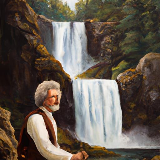 Bob Ross, father of the waterfall
