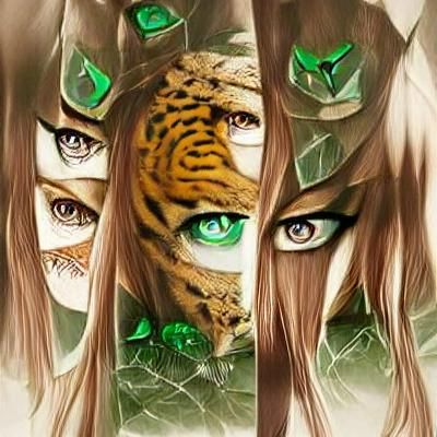 The tiger with emerald eyes, the sage tiger, the one beast w...