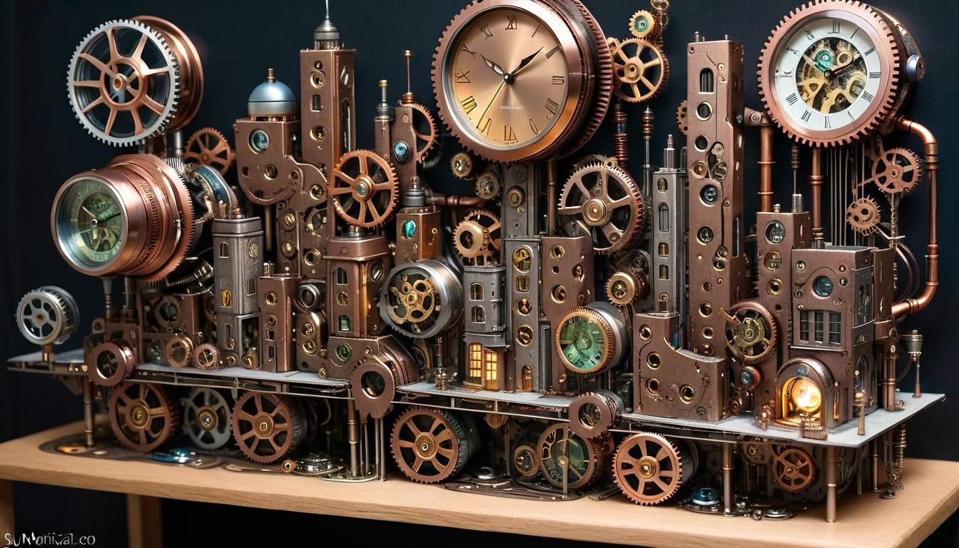 Clockwork Metropolis AI Generated Artwork NightCafe Creator