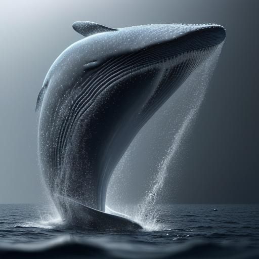 Whale in the  water