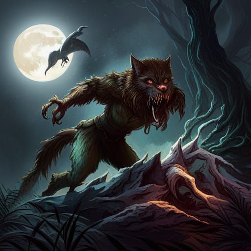 Werewolf - AI Generated Artwork - NightCafe Creator