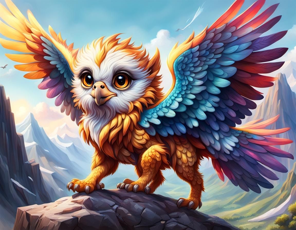 Baby Griffin - AI Generated Artwork - NightCafe Creator