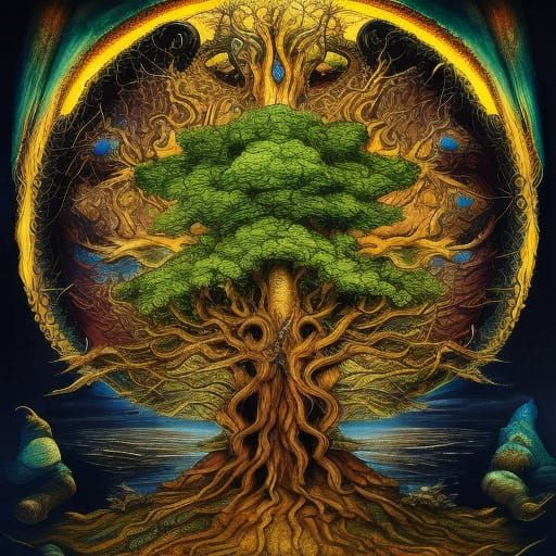 tree of wisdom - AI Generated Artwork - NightCafe Creator