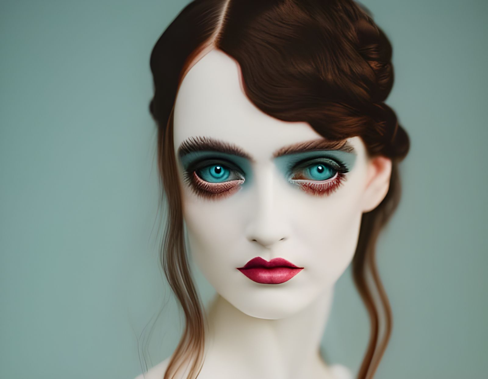 Dead Bride in a tattered wedding dress, in the style of Wes ...