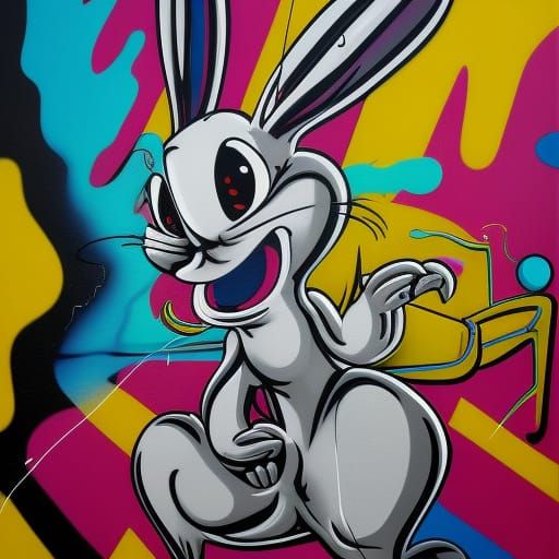 Laughing bugs bunny in a funny way - AI Generated Artwork - NightCafe ...