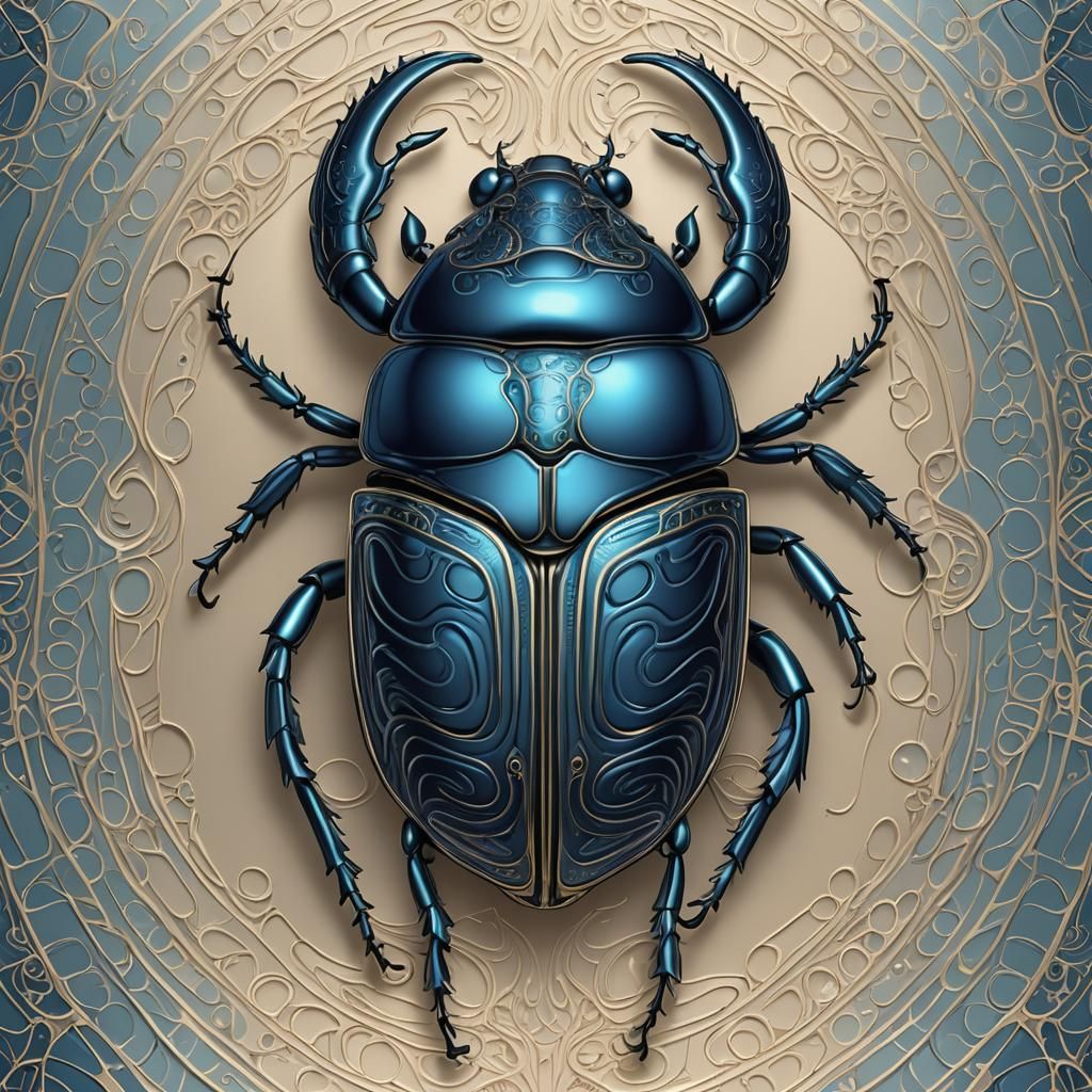 BLUE SCARAB