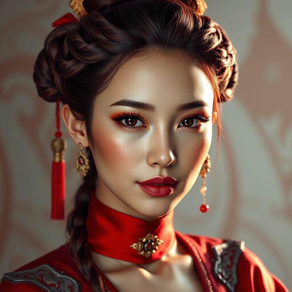 Stunning Scarlet Portrait in Concept Art Style