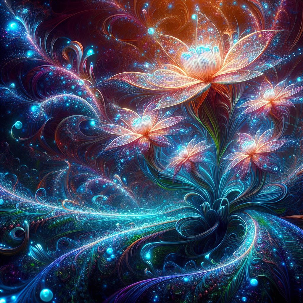 Bioluminescent Fantasy Flowers