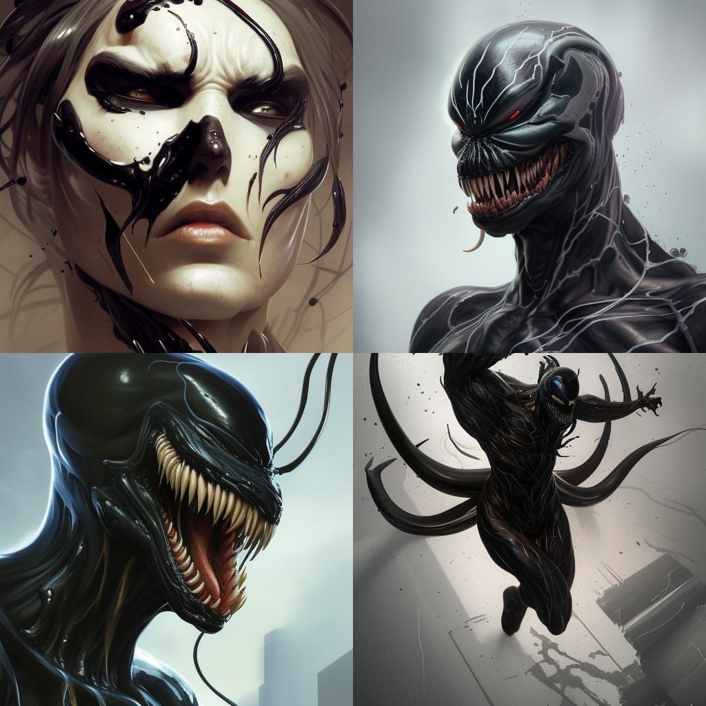 Venom the Symbiote (2018) - AI Generated Artwork - NightCafe Creator